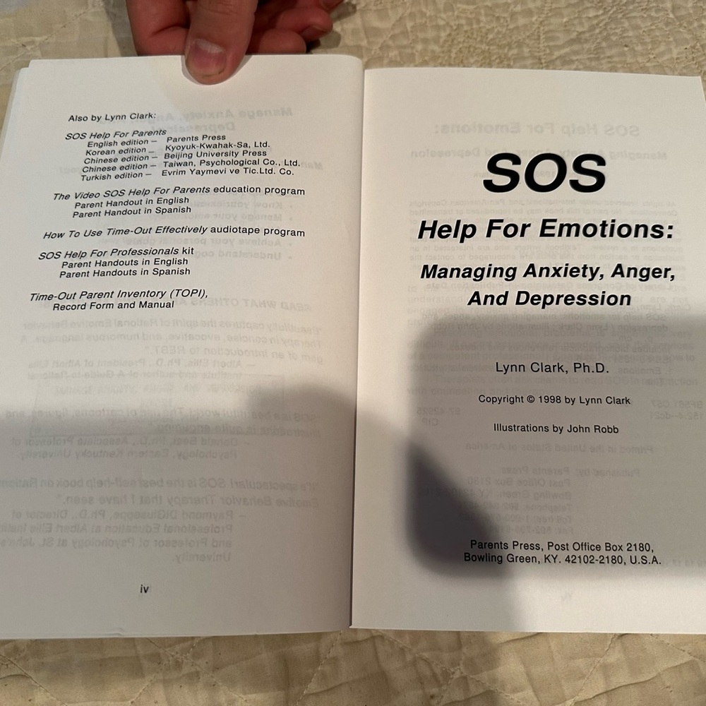 SOS Help for Emotions- Managing anxiety, anger, and depression - Picture 2 of 10